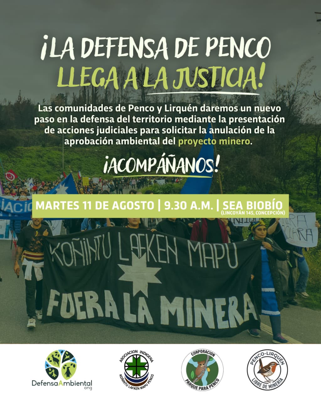 Convocatoria a la defensa de Penco y Lirquén